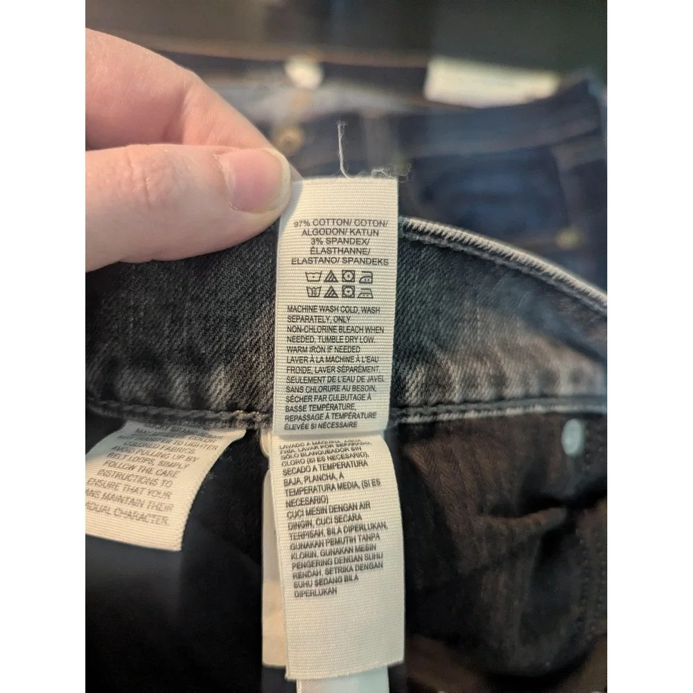 Lucky Brand 181 Relaxed Straight Jeans Mens 38x32 Gray Medium Wash Stretch Denim